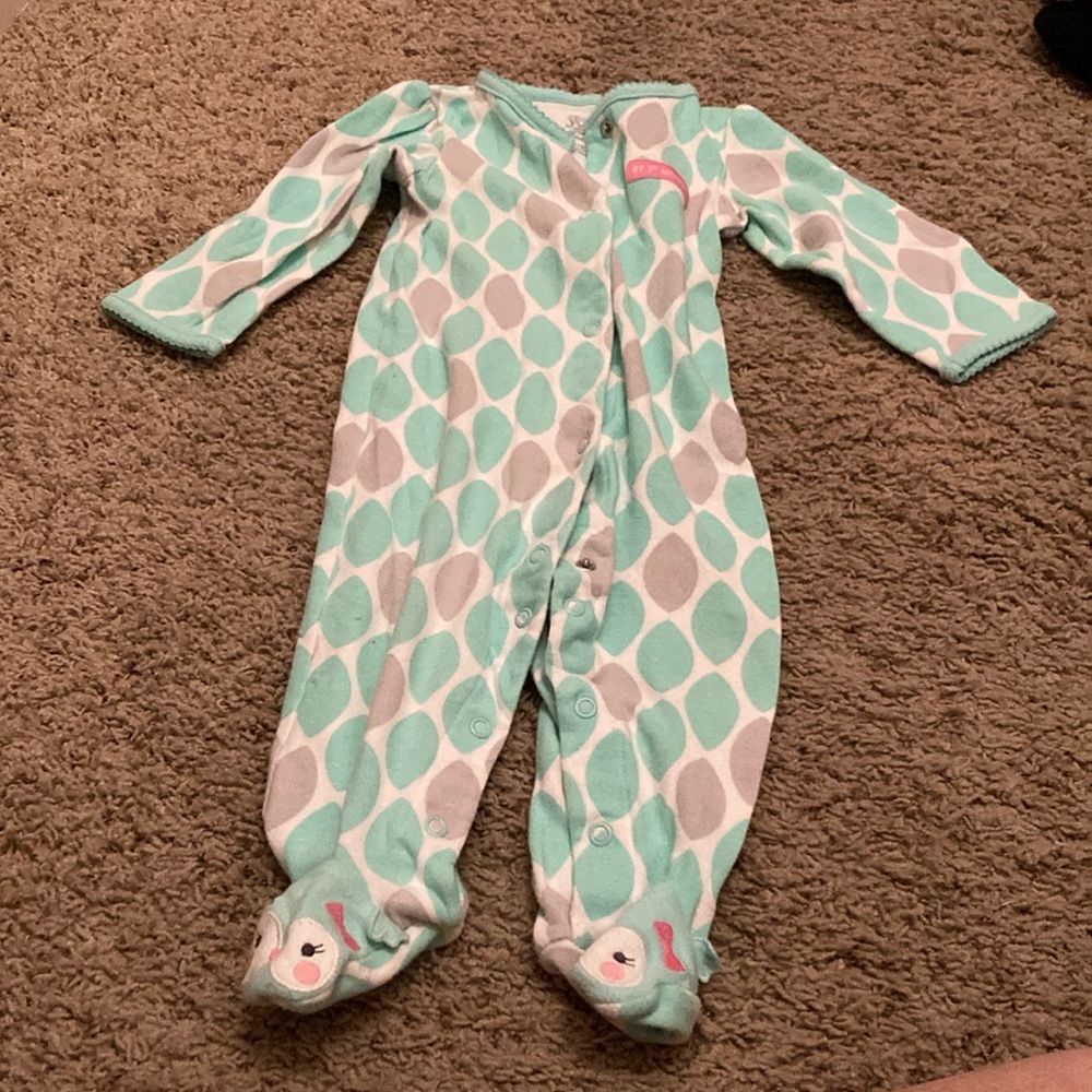 Carter’s Aqua and Gray Kids One Piece